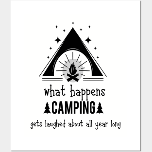 Camping Quote Humor Posters and Art